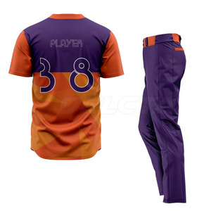 Latest Design High Quality New Arrival Baseball Uniform 100% Polyester Light Weight Baseball Uniform - Product Image 2