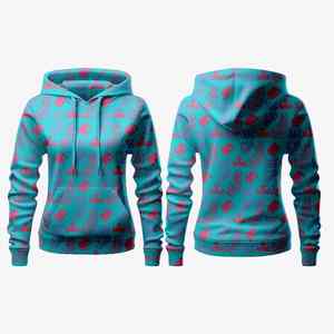 Sudadera Moderna con Degradado de Color, Sublimación, Patrón Artístico Elegante, Ajuste Flexible, Estilo Chic, Ligera, para Mujer, Verano - Product Image 4