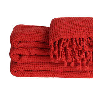 Serviettes de cuisine en coton tissé 100 % de haute qualité, ultra douces, réutilisables, pour le nettoyage de la vaisselle, écologiques, couleur unie - Product Image 1