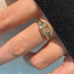 Anillo de Plata de Ley 925 al por Mayor, Chapado en Oro Blanco, con Diamante Moissanita de 1ct y 6.5mm, Anillo Trenzado para Mujer, Joyería de Boda - Product Image 1