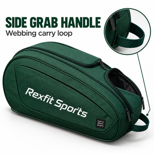 Bolsa de Raqueta de Squash Rexfit Sports Personalizada de Malla Negra con Correa Ajustable, Bolsillo Lateral con Cremallera, Impermeable, para Entrenamiento, Cancha y Viajes - Product Image 2