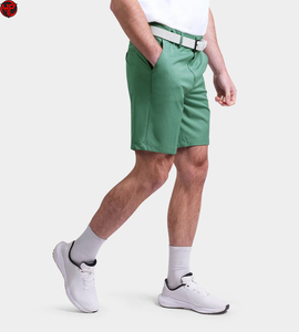 Shorts de golf pour hommes, décontractés, couleur unie, plissés, longueur genou, service OEM, respirants, écologiques, légers et doux - Product Image 3