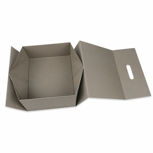 Handheld Folding <b>Box</b> Rigid Luxury <b>Foldable</b> Gift Packaging <b>Box</b> Magnetic Closure Handle Custom Logo Eco-Friendly Recycled UV - Product Image 2