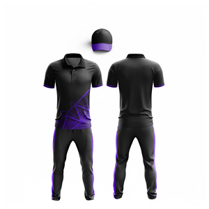 Impression par sublimation d'uniformes de cricket professionnels |   Tenue complète d'équipe de cricket pour hommes, femmes et jeunes : polo et pantalon - Product Image 4