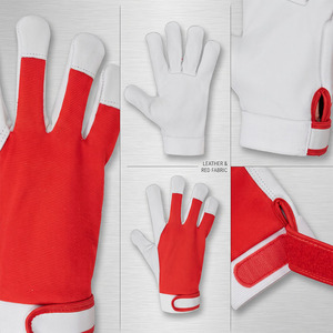 Guantes de Trabajo de Piel de Cabra de Primera Calidad, Resistentes, Suaves, Cómodos, Antiestáticos, Transpirables, Resistentes a la Abrasión y al Calor - Product Image 6