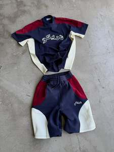 Conjunto Deportivo de Dos Piezas para Mujer, Manga Corta, Color Sólido, para Running y Fitness, con Logotipo Personalizado - Product Image 6