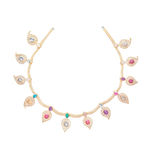 For Mango Navrathna Necklace Set-Fashion Jewelry - Product Image 2