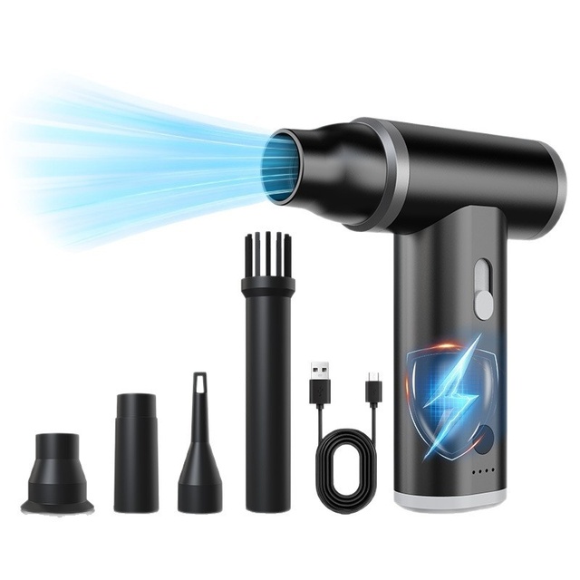 2026 Portable Wearable Turbo Cooling Vacuum Cleaner Fan High-Speed Rechargeable New Design Small Portable Smart Cleaning Tools