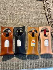 Funda para Botella de Vino de Cuero Genuino Vintage Hecha a Mano por Imra Impex, con Correa, Duradera, Impermeable, Protectora y a Prueba de Polvo - Product Image 5