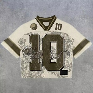 Camiseta Deportiva de Malla Transpirable con Estampado Personalizado OEM de Primera Calidad, Camiseta de Verano de Alta Calidad que Absorbe la Humedad, Talla Grande para Hombre - Product Image 4