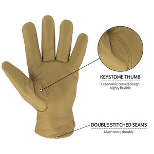 Nouveaux Gants de Travail en Cuir 2026, Dernière Conception, avec Logo Personnalisé, Couleur Personnalisée, Ignifuges, Protection Anti-Coupure, Vente Chaude - Product Image 3