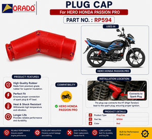 Hero HND Passion Pro Tapón de bujía de calidad de exportación para repuestos de motocicletas India Orado - Product Image 3