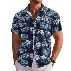 Chemise Hawaïenne Homme Manches Courtes Imprimé Floral Vacances d'Été Respirante Popeline Personnalisée Hawaïenne Samoa Tapa Hibiscus 2026 - Product Image 5