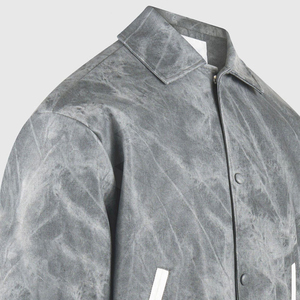 Genuine <b>Leather</b> <b>Jacket</b> Vintage Coat Breathable <b>Long</b> Spring Autumn Turn-down Collar Regular Fit Button Closure Men's <b>Jackets</b> - Product Image 6