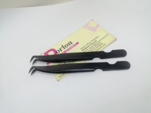 Pinzas Profesionales para Extensión de Pestañas de Acero Inoxidable, Pinzas para Volumen de Pestañas, Pinzas para Extensión de Pestañas Postizas con Logotipo Personalizado - Product Image 1