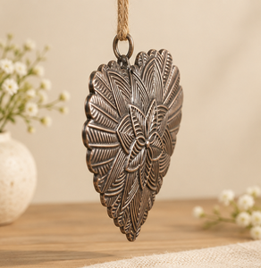 AK Laiton Haute Qualité Métal Coeur Forme De Noël Décor Suspendu Avec Antique Fini Pour Hôtel Décor/Arbre De Noël Décor - Product Image 2