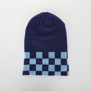 Lightweight Jacquard Knit Beanie <b>Cap</b> Soft Breathable Stretch Casual Headwear <b>Mountain</b> Pattern Winter Use Custom Logo Unisex - Product Image 3