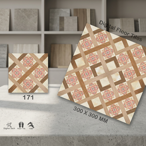 Carreaux de sol en céramique émaillée de qualité supérieure Vistaar 300x300mm 12x12 Finition brillante mate Lumineux pour hall, salle de bain, extérieur, centre commercial, école - Product Image 5