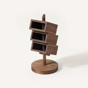 Porte-stylos en bois moderne pour une organisation de bureau soignée et une décoration de table de bureau - Product Image 2