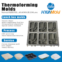 TZ306 Aluminium-Lebensmittelbehälter Thermoform-Gießform |   CNC-gefräste Hochpräzisionsteile mit 0,02-0,05mm Toleranz Schneller Zyklus Lange Lebensdauer