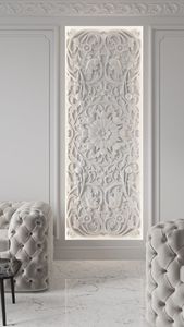 Paneles Decorativos de Piedra Tallada en Mármol - Paneles Modernos para Paredes Exteriores con Acabado Pulido y Diseños Cortados con CNC, Recortados a Medida - Product Image 3