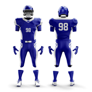 Uniforme de football américain personnalisé sublimé pour tournoi jeunes, short respirant à séchage rapide, extensible, fournisseur de vêtements de sport d'équipe - Product Image 6