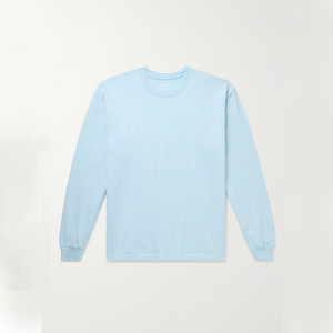 T-shirt à manches longues pour hommes, style urbain, respirant, antibactérien, séchage rapide, en nylon et coton, protection solaire - Product Image 1