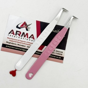 Pince à épiler écologique pour cils, design personnalisé durable, pince à épiler pour extensions de cils à volume 90 degrés avec logo - Product Image 5