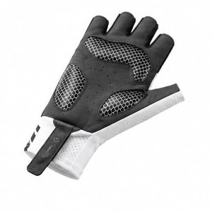 Gants de cyclisme demi-doigts en PU, design en maille respirante, gants de course unisexes, fermeture à boucle et crochet, ajustement universel - Product Image 3