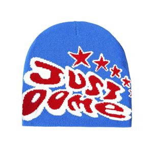 Y2K luxe extérieur hiver Jacquard Beanie haute qualité acrylique tricoté chapeau pour le ski quotidien et voyage 3D broderie - Product Image 2