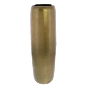 Vase à fleurs vintage en aluminium et laiton noir, style Art déco, élégant, décoration d'intérieur, vase de table pour salon, chambre à coucher, table à manger - Product Image 4