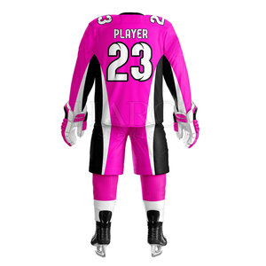 Customizable Stylish Men Ice Hockey Jersey And Pants Made With Durable Fabric Designed For Training <b>Matches</b> - Product Image 3
