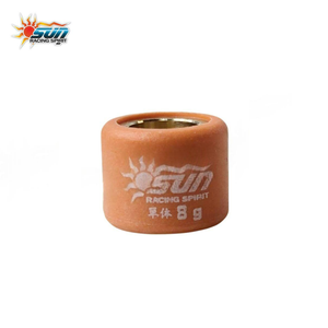 ลูกกลิ้งน้ำหนัก CVT SUN RACING ขนาด 16x13 มม. 8G สำหรับ BEAT ICON ผลิตในไต้หวัน แกนทองเหลือง ชุดวาเรียเตอร์ 6 ชิ้น - Product Image 2