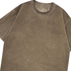 T-shirt Oversize Long Uni 100% Coton Streetwear Personnalisé avec Logo Avant Manches Courtes Col Rond 220g Vierge OEM - Product Image 6