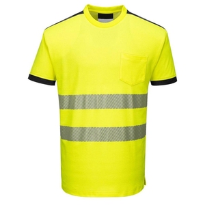 Fabricant de T-shirts de Travail Réfléchissants Haute Visibilité pour l'Extérieur, Chemises Industrielles, Vêtements de Travail de Construction, OEM ODM - Product Image 1