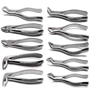 Ensemble de forceps d'extraction dentaire professionnels en acier inoxydable, kit d'instruments chirurgicaux pour l'extraction des dents supérieures et inférieures - Product Image 5