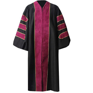 Túnica de Doctorado de Lujo para Ceremonia de Graduación Universitaria, Traje de Convocatoria de Doctorado - Product Image 2