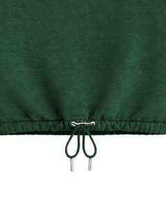 Sudadera Corta Verde Personalizada para Mujer con Cierre de Cremallera, Estilo Casual, con Cordón Ajustable en el Bajo, de Felpa Suave, Algodón y Poliéster, para Invierno - Product Image 5