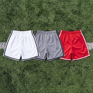 Shorts de boxe MMA unisexes blancs, gris, rouges, en satin, avec cordon de serrage, imprimés, sportifs, taille élastiquée, en polyester, pour hommes et femmes - Product Image 2