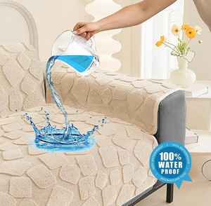 Housse de canapé carrée en fourrure, protection de canapé de luxe en peluche, housse de canapé douce pour salon, housse de canapé personnalisée - Product Image 2