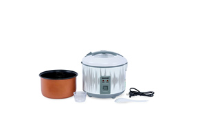 Cuisinière à riz SUNHOUSE avec cuve intérieure en cuivre et cuillère de service, design classique, poignée en plastique durable, idéale pour les cadeaux promotionnels - Product Image 1