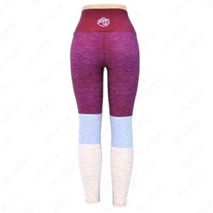 Blaze Fight Wear Cintura elástica Leggings de yoga Nylon Spandex Cintura alta Levantamiento de glúteos Gimnasio Pantalones de yoga Bolsillo de lazo lateral elástico - Product Image 3