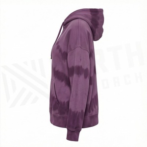 Conjunto de Sudadera con Capucha y Pantalones Deportivos para Mujer, Logotipo Personalizado, Estampado Tie Dye, 100% Algodón para la Temporada de Invierno, Conjunto de Color Personalizado - Product Image 3