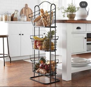 Large Capacity Metal Fruit <b>Basket</b> for Kitchen Countertop Storage Organizer Dining <b>Table</b> Centerpiece Modern Home Decor - Product Image 5