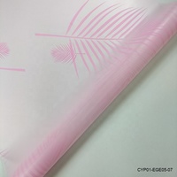 Film plastique BOPP transparent, recyclable, résistant à l'eau, imprimé sur une face, personnalisé en usine, pour bouquets de fleurs