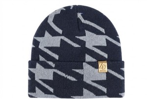 ZEDDISH CLOTHING Unisex Winter Knit Beanie Hat Custom Logo Casual Street Style Geometric Pattern 100% Wool Digital Printing Soft - Product Image 4
