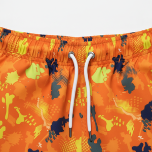 Wholesale Manufacturer Custom Sublimation Print Beach Swim <b>Shorts</b> With Pockets <b>Polyester</b> 5 Inch Inseam Men Swim Trunks - Product Image 5
