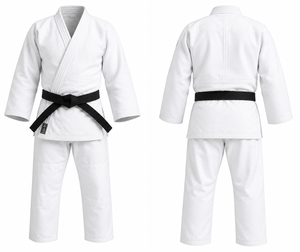 Kimonos de judo vierges très demandés, uniformes de judo blancs de haute qualité, logos et étiquettes personnalisés, prix abordable, 100% coton 360g, unisexe - Product Image 2