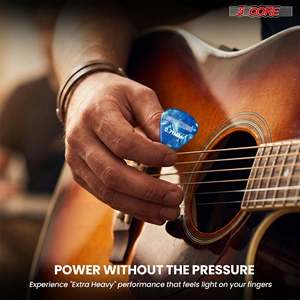 5 plectres de guitare en celluloid, 12 pièces, légers, moyens, lourds, extra lourds, pour guitares acoustiques et électriques - Product Image 4