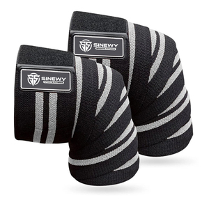 Top Quality Weightlifting <b>Knee</b> Wraps Custom Logo Elastic Bodybuilding Powerlifting Weightlifting <b>Knee</b> Wraps Available. - Product Image 1